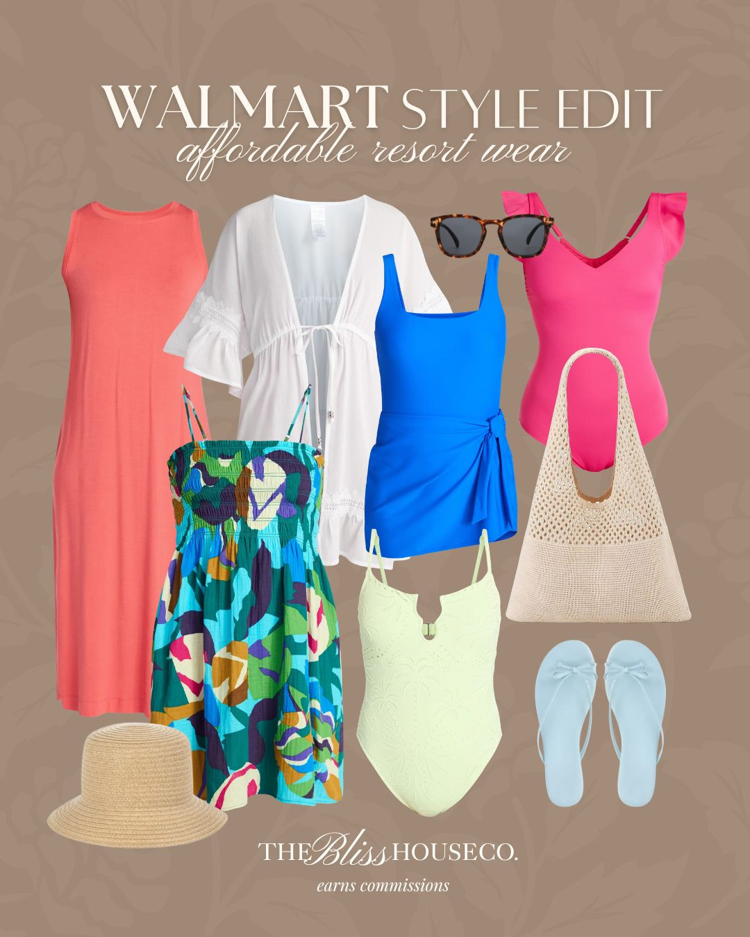 Walmart resort wear edit. 🌺 Bright one-piece swimsuits, breezy coverups, colorful sundresses, woven beach bags, and easy poolside sandals.

Affordable Walmart swimwear, Walmart resort wear, colorful vacation outfits, bright one piece swimsuit, beach cover up dress, tropical sundress, spring break outfits, cruise wear women, affordable vacation style, woven beach tote, straw sun hat, poolside sandals, summer travel outfits, beach capsule wardrobe, budget friendly fashion. 

 #LTKootd #LTKSeasonal #LTKTravel
