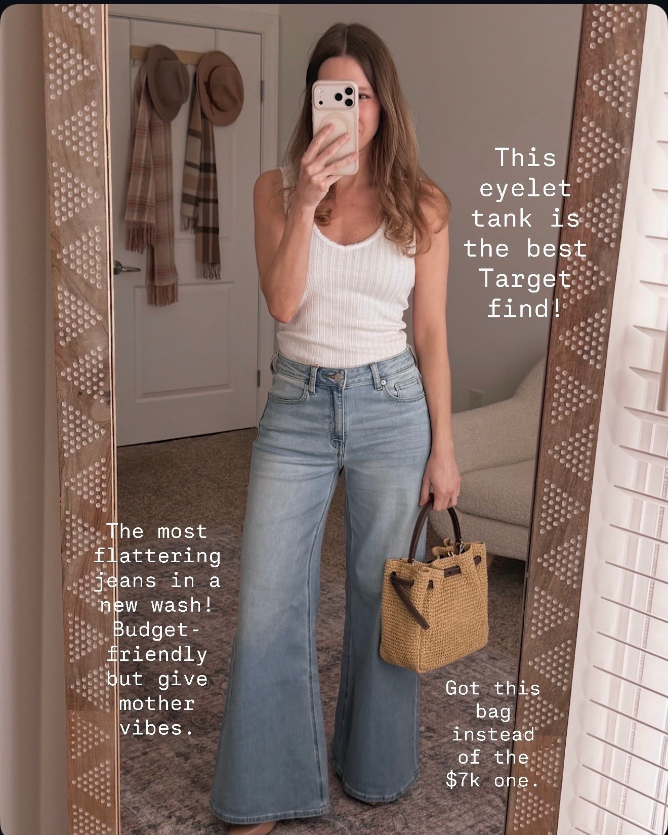 Target Tank XS
I’m 26/27 in jeans wearing 27 here. I’m just shy of 5’4 

#LTKSeasonal #LTKOver40 #LTKMothersDay