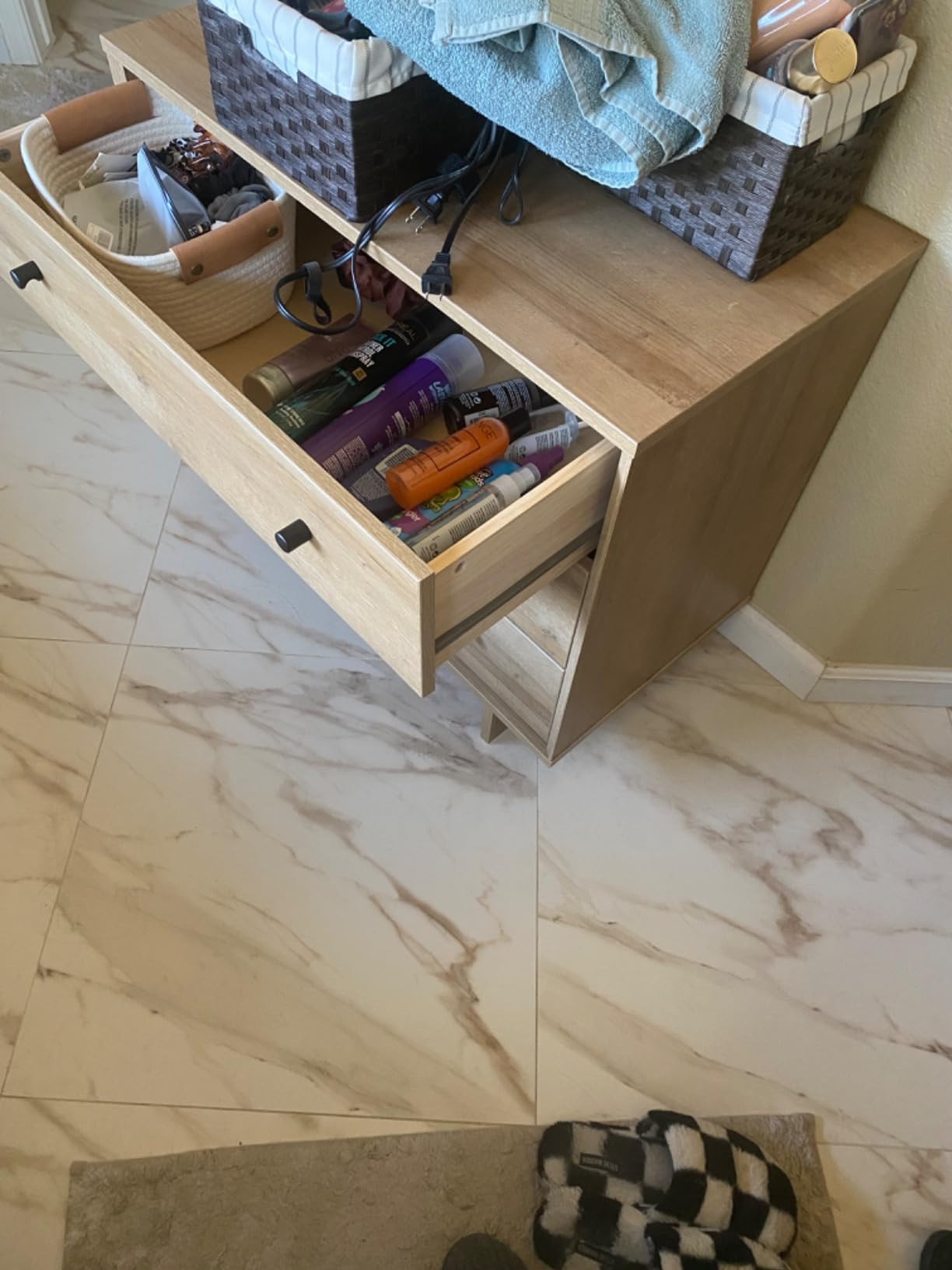 Prepac Finnley 3-Drawer Nightstand in Natural Oak, Extra-Wide Bedside Table with Storage, Modern ... | Amazon (US)