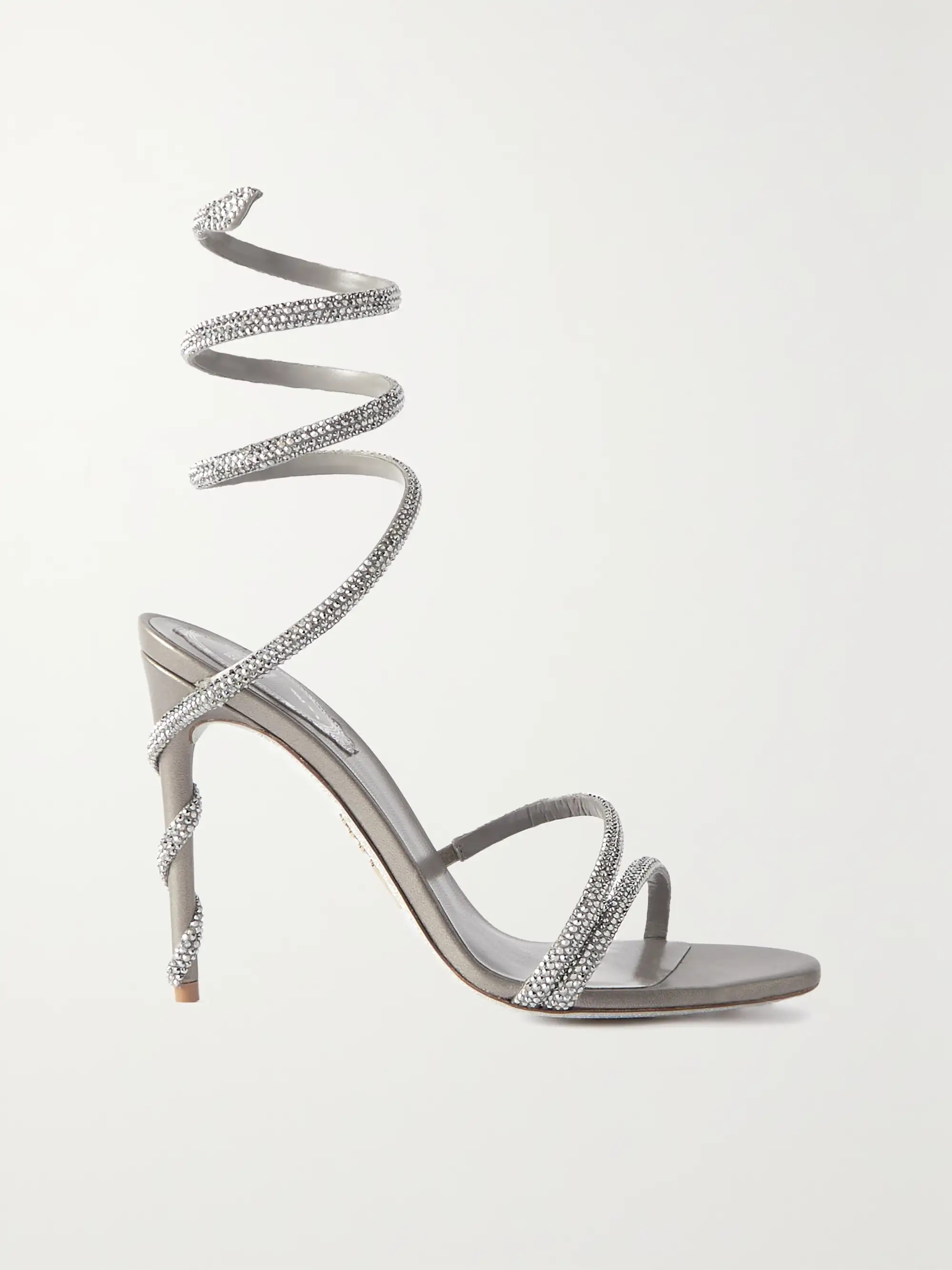 Margot crystal-embellished satin sandals | NET-A-PORTER (UK & EU)
