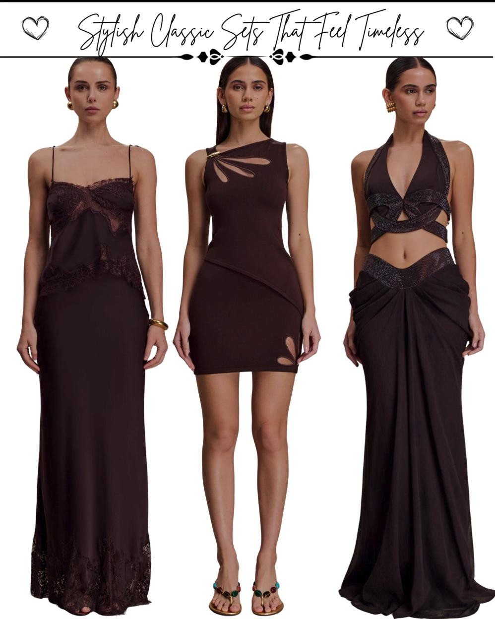 There’s something about chocolate brown that instantly makes an outfit feel richer, calmer, and more intentional. While putting this lookbook together, I kept gravitating toward two-piece sets that carried that perfect balance, structured but relaxed, classic but still modern. The kind of pieces that make getting dressed feel simple because they already look polished the moment you put them on.

What I love most about these sets is how versatile they are. Worn together, they give that clean, refined silhouette that feels quietly powerful. Styled separately, they become the kind of wardrobe staples you can build countless outfits around. It’s that timeless energy, not trend-loud, just effortlessly elegant, that makes chocolate tones feel so special season after season.

If your style leans toward classic, minimal, and elevated without being overdone, these chocolate brown sets are the kind of pieces that make your wardrobe feel instantly more put together 🤎

#chocolatebrowntwopiece
#twopiecesetstyle
#classyminimalstyle
#ltkstyle
#ltkfashion 

 #LTKMidsize #LTKPetite #LTKPlusSize