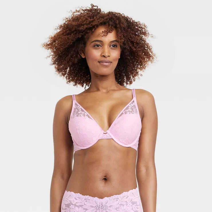 Women's Lace Plunge Push-Up Bra - Auden™ | Target