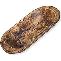 Vintage Small Wooden Dough Bowl-9" Home & Office Decor Distressed Hand Carved, Antique Look, Farmhou | Amazon (US)