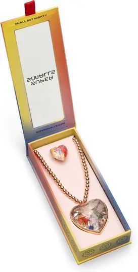 Super Smalls Kids' Heart of Gold Heart Pendant Necklace & Ring Set | Nordstrom | Nordstrom