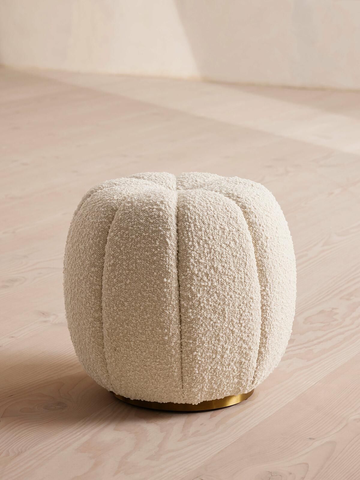 Sofia Footstool, Boucle, Natural | Soho Home Ltd