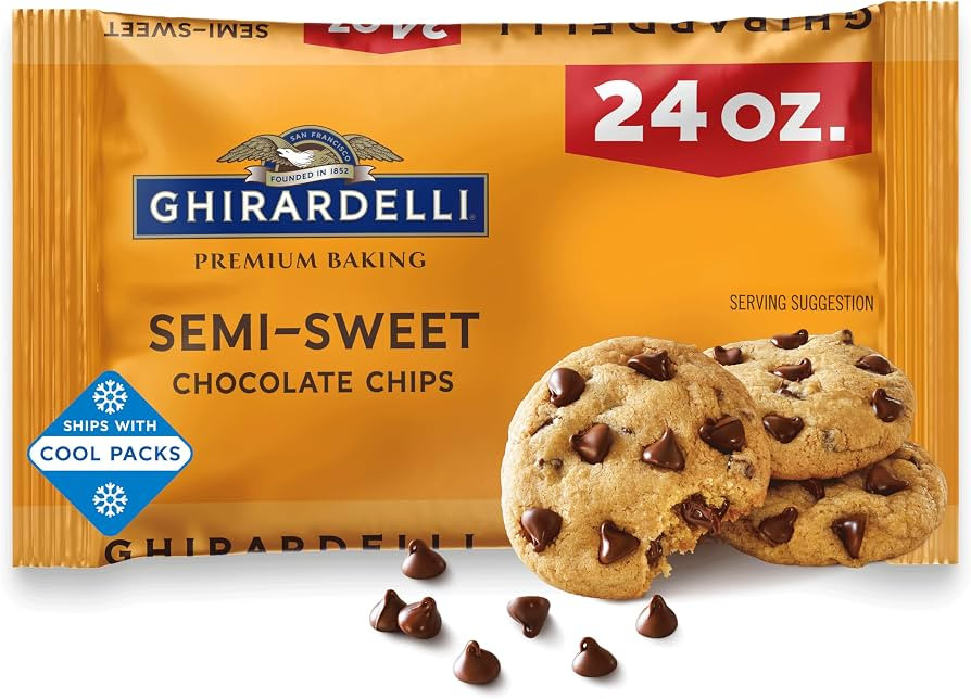 GHIRARDELLI Semi-Sweet Chocolate Premium Baking Chips Chocolate Chips for Baking, 24 oz Bag (Pack... | Amazon (US)
