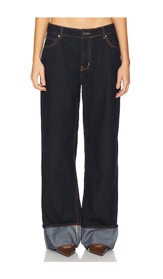 Top Model Cuffed Jean in Dark Denim | Revolve Clothing (Global)