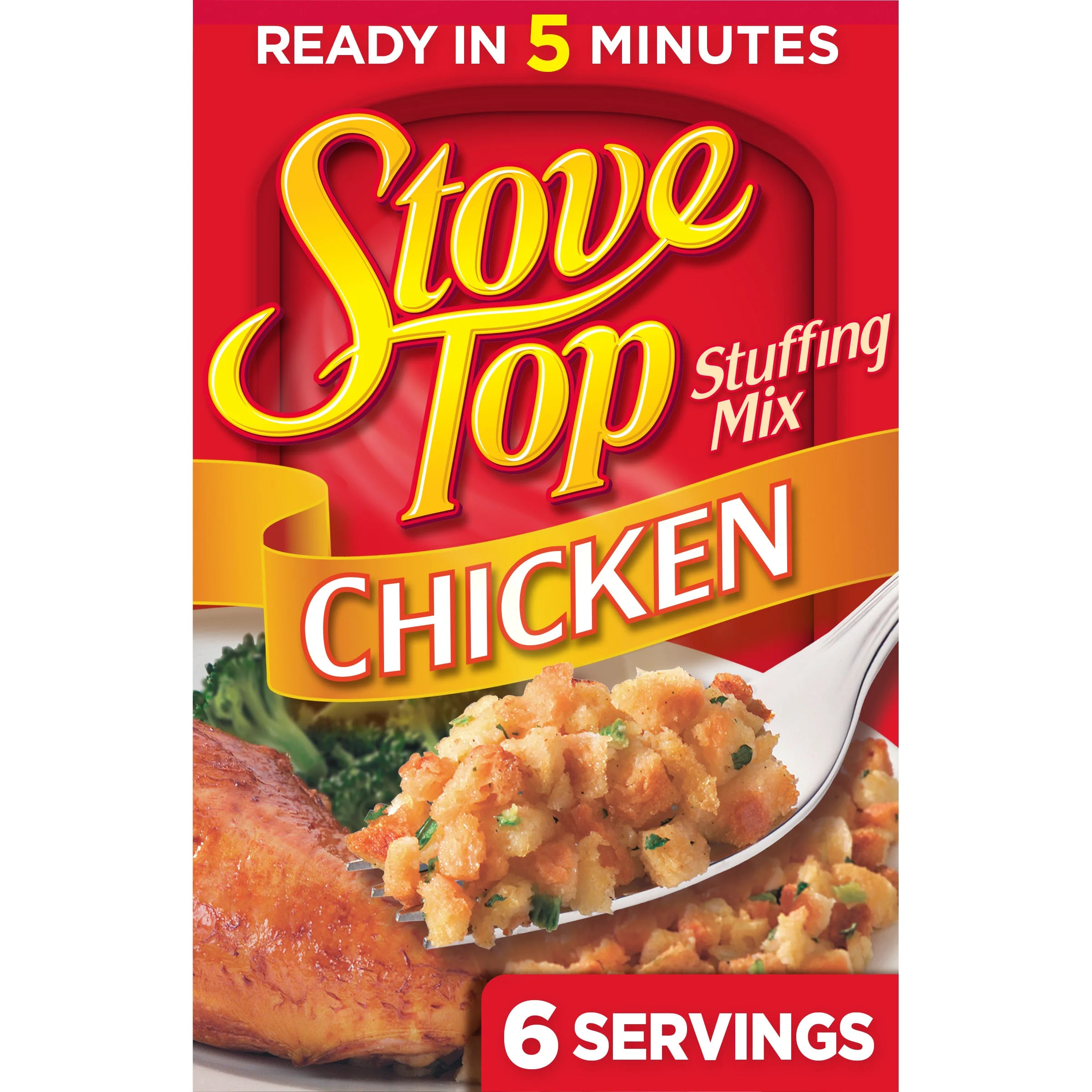 Stove Top Chicken Stuffing Mix Side Dish, 6 oz Box | Walmart (US)