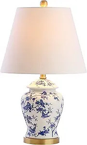 JONATHAN Y JYL3005A Penelope 22" Chinoiserie LED Table Classic Cottage Bedside Desk Nightstand La... | Amazon (US)