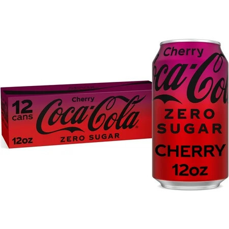 Coca-Cola Zero Sugar Cherry Soda Pop, 12 fl oz, 12 Pack Cans | Walmart (US)