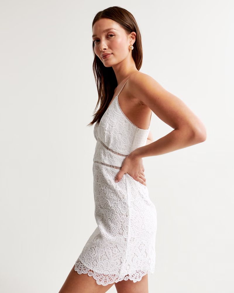 Women's Lace Slim Mini Dress | Women's Dresses & Jumpsuits | Abercrombie.com | Abercrombie & Fitch (US)