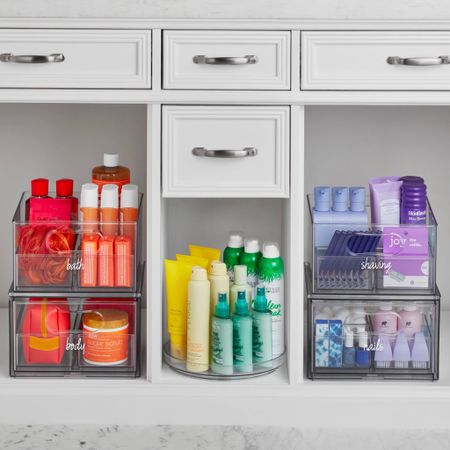 How lovely is this bathroom organization?  This beauty storage is all from #TheHomeEdit and I’ve linked the products, all of which are at #walmart 

#LTKFind