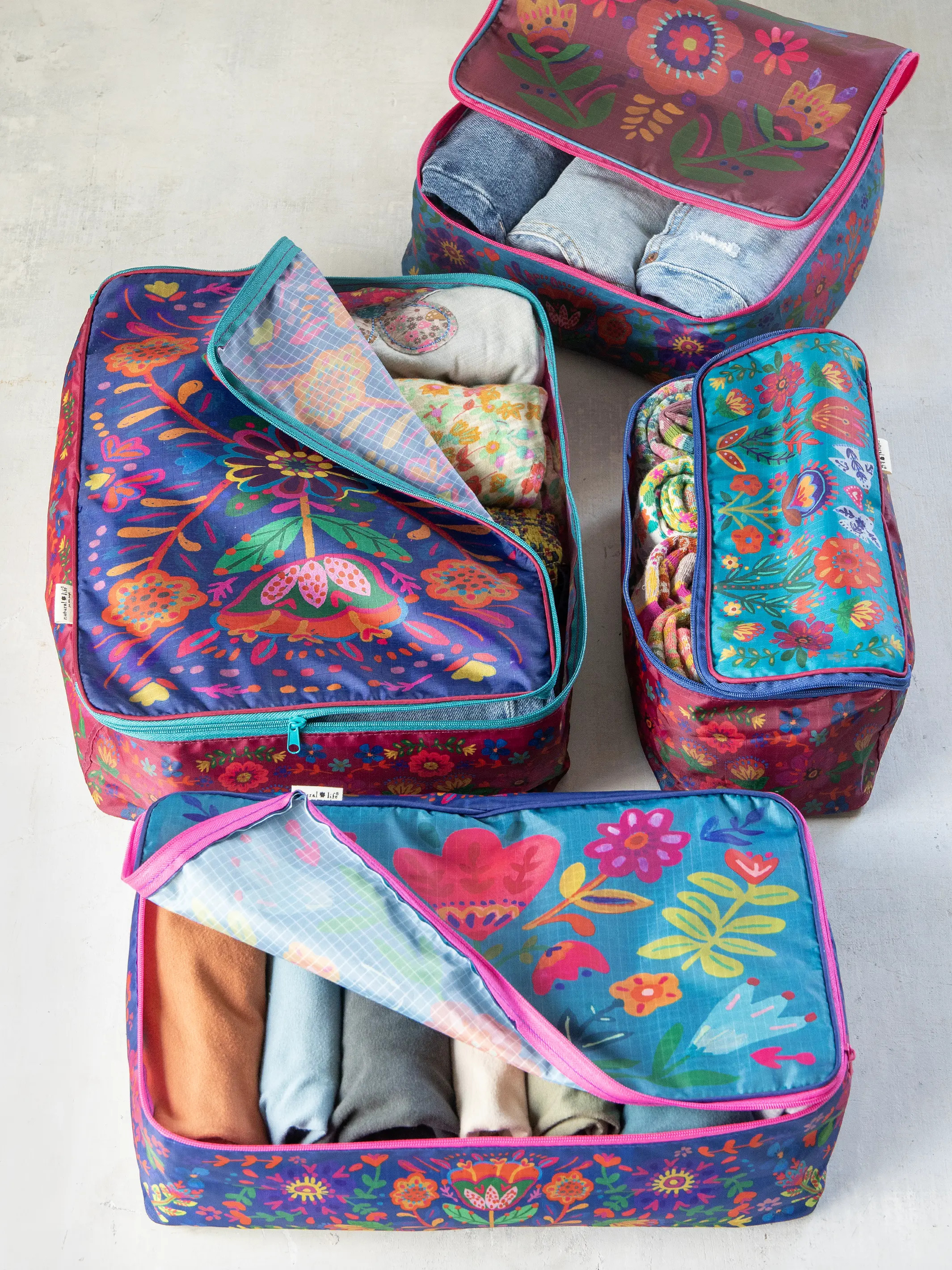 Travel Packing Cubes, Set of 4 | Natural Life