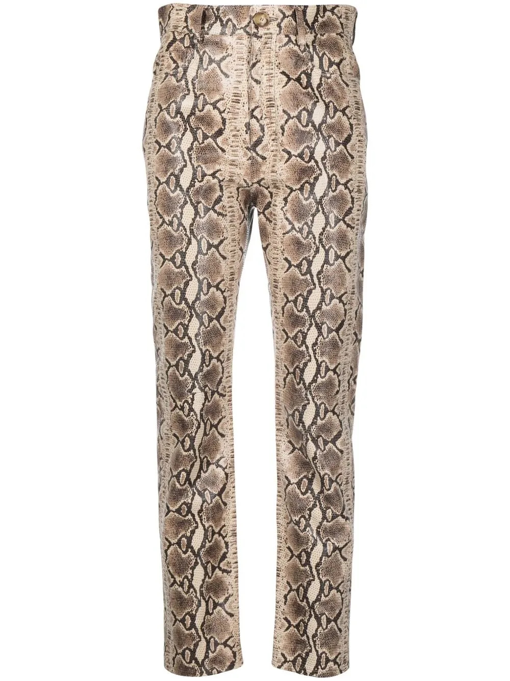 Simonetta Ravizza snake-print Straight Leg Trousers - Farfetch | Farfetch Global