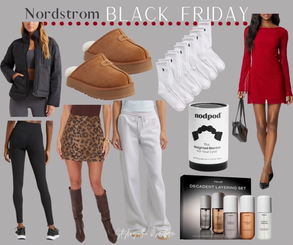 Nordstrom rocking the Black Friday sale now!! Ugg slides they all want, stunning red dress—Zella for surely Comparable to $$ Lulu 
Gift sets. Ralph Lauren 
Leopard!
Comfies!

#LTKFindsUnder50 #LTKSaleAlert #LTKGiftGuide