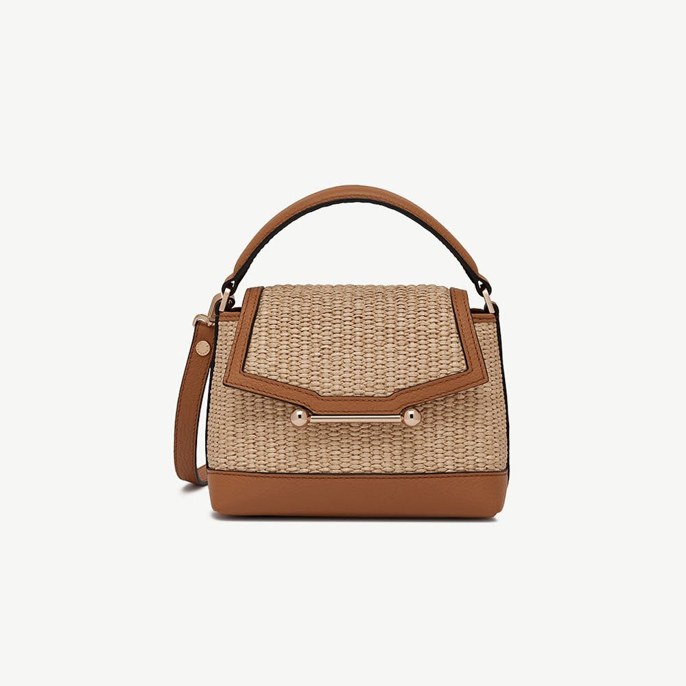 Mosaic Nano - Tan/Natural Raffia | Strathberry | Strathberry