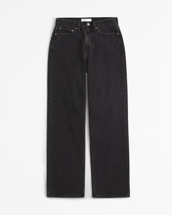 Women's Curve Love Mid Rise Slouchy Jean | Women's Sale | Abercrombie.com | Abercrombie & Fitch (UK)