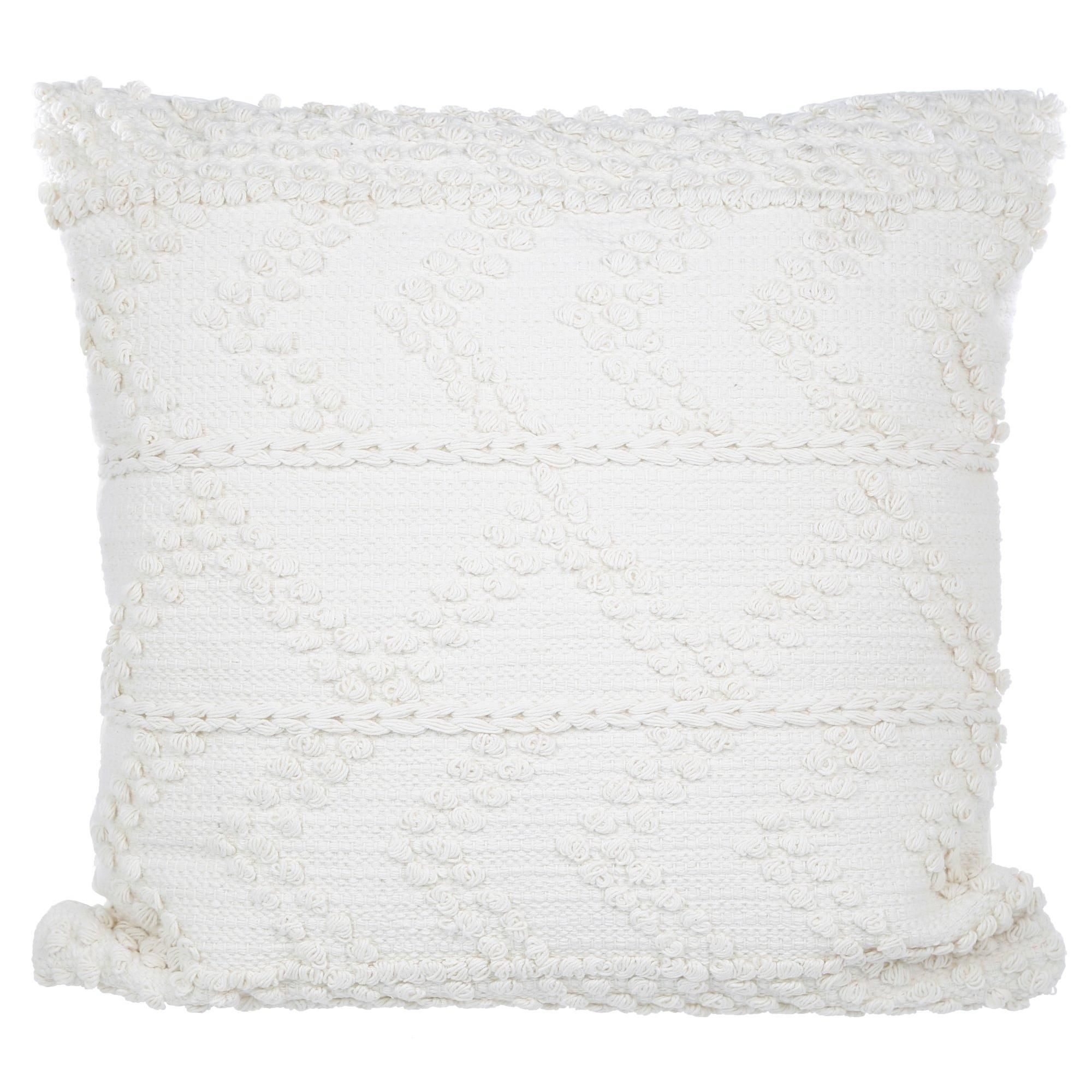 22x22 Decorative Chevron Throw Pillow - White--4172191910110   | Burkes Outlet | bealls