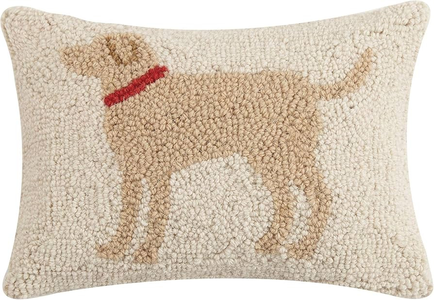 Peking Handicraft 30JES1457C12OB Light Brown Dog Wool and Cotton Pillow, 8 X 12 inch | Amazon (US)