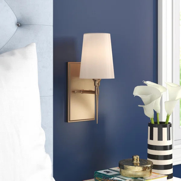 Lidia 1 - Light Dimmable Brass Wallchiere | Wayfair North America