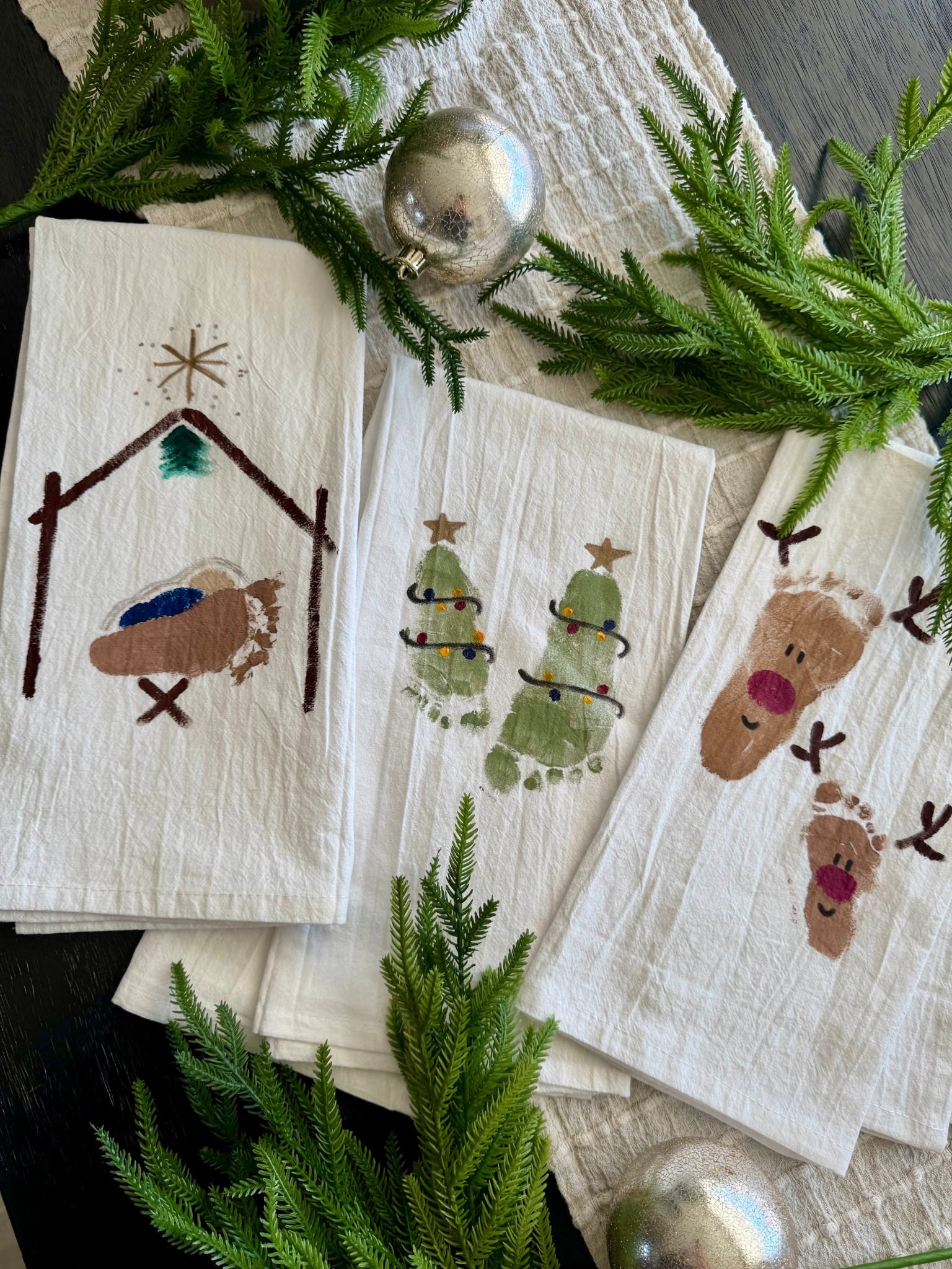 DIY Christmas craft! The best tea towels for crafting!

#LTKHoliday #LTKGiftGuide #LTKKids