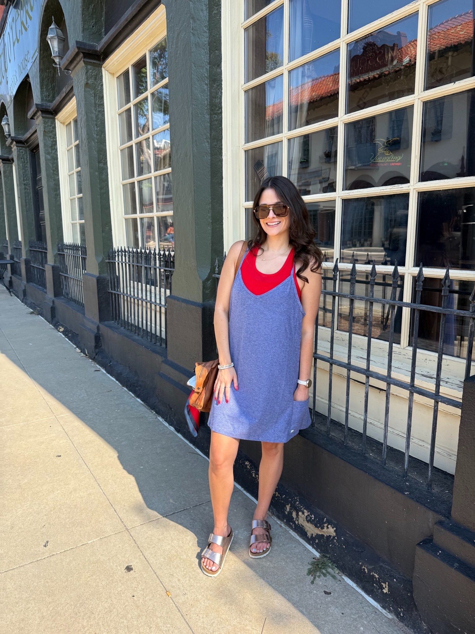 the softest dress I own! So comfy and cute, I wore it to the farmers market down by the river

4th of July, active dress, casual outfit, causal summer style, ootd, red nails, red white and blue outfit, patriotic outfit

#LTKootd #LTKPetite #LTKActive