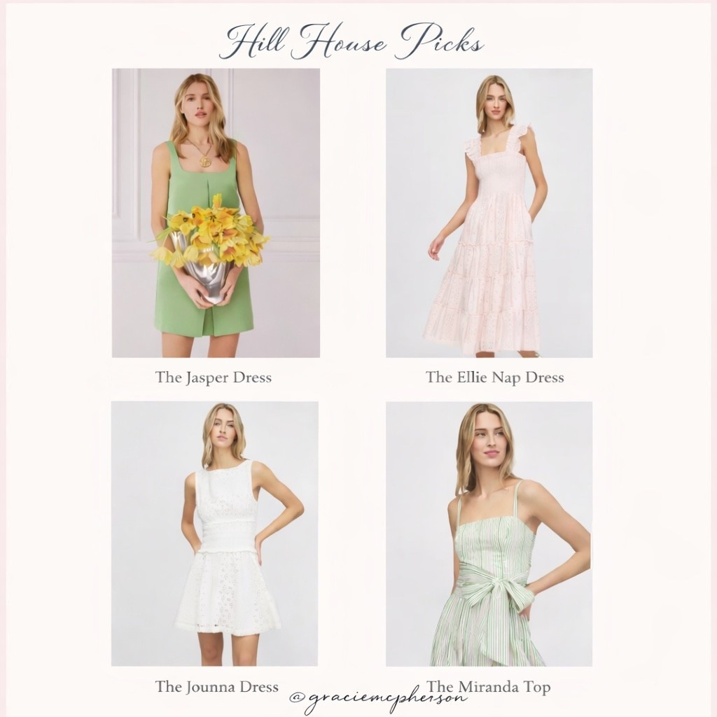My hill house spring arrival picks! 🥹 I ordered the Ellie nap dress for Merritt and I to twin 💕

#LTKmomlife #LTKspringtrends #LTKspring
