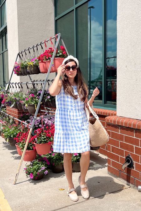💙 This blue and white gingham dress affordable, and I love it for  all the festivities coming up like the Memorial Day weekend, 💙BrandiKimberlyStyle summer style, summer outfit, spring outfit also check out my cute Mary Jane espadrilles 

#LTKshoecrush #LTKSeasonal #LTKstyletip