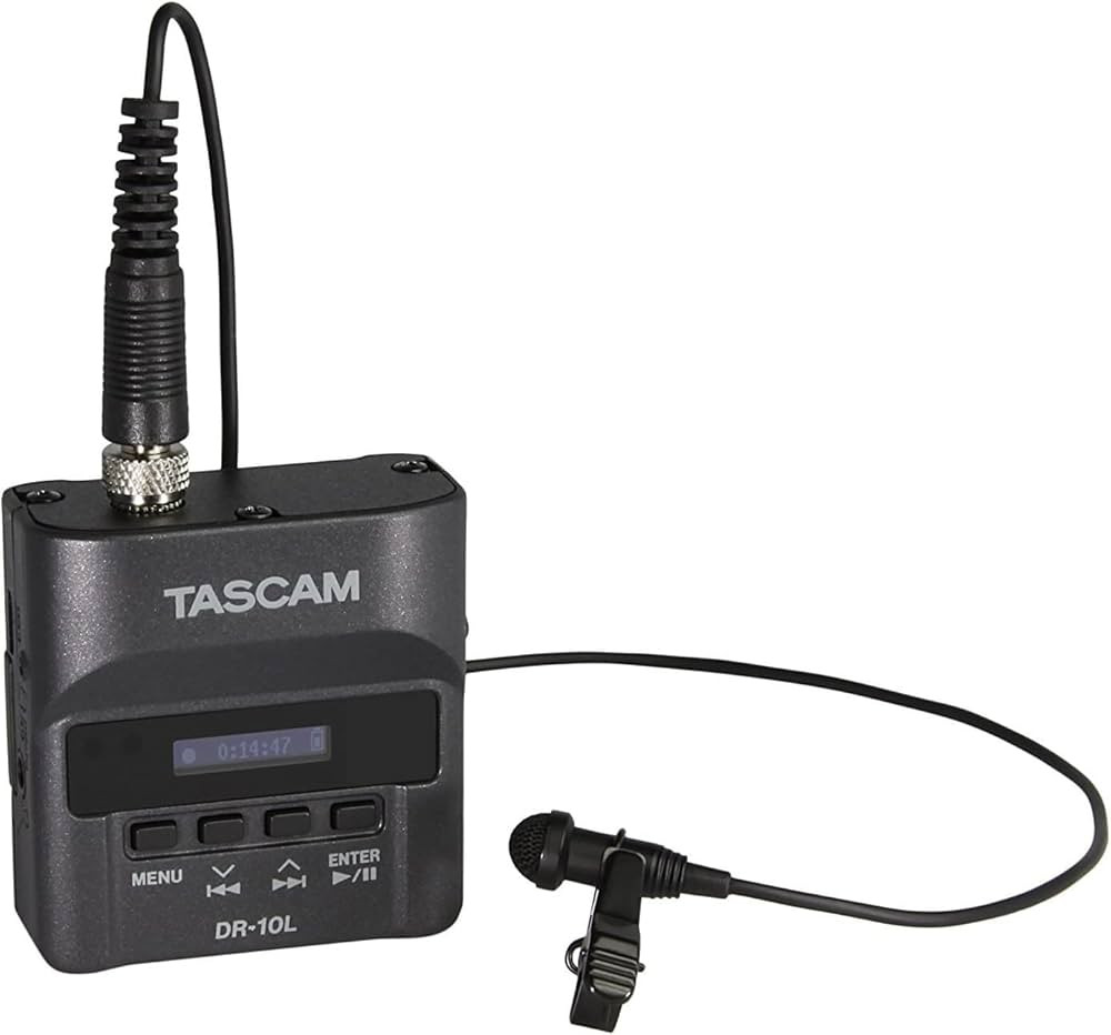 TASCAM Micro Portable Digital Audio Recorder with Lavalier Microphone, AV recording, interview re... | Amazon (US)