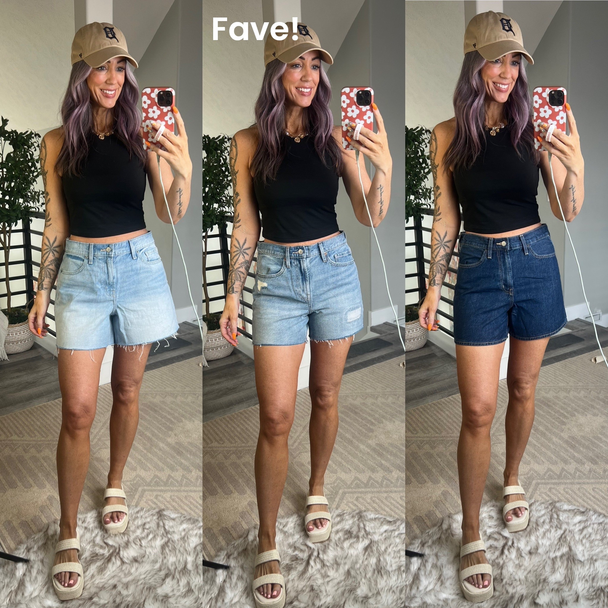 3 Old Navy Shorts! I’m 5’8, 140 lbs.  All size 4 however the far left were too big and I’d size down in that one! 

#LTKootd #LTKOver40 #LTKdayinmylife