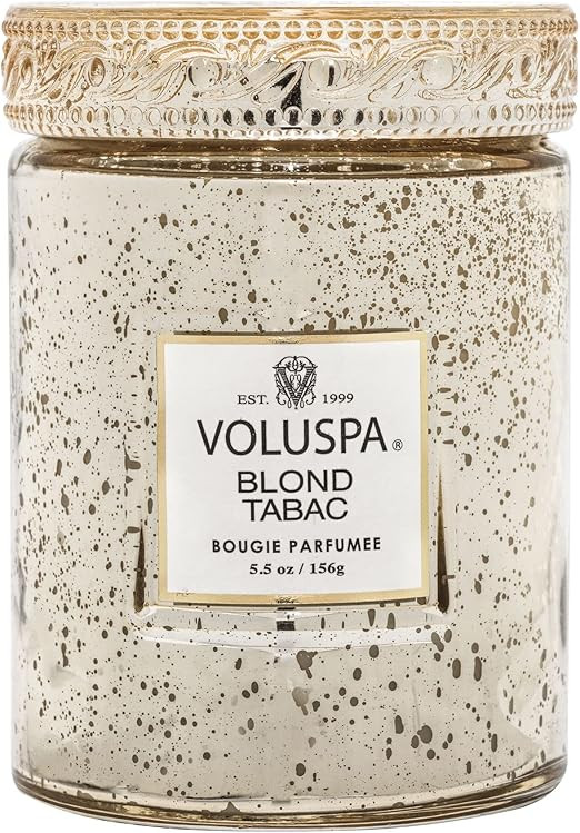 Voluspa Blond Tabac Candle | Small Glass Jar | 5.5 Oz. | 50 Hour Burn Time | Hand-Poured Coconut ... | Amazon (US)