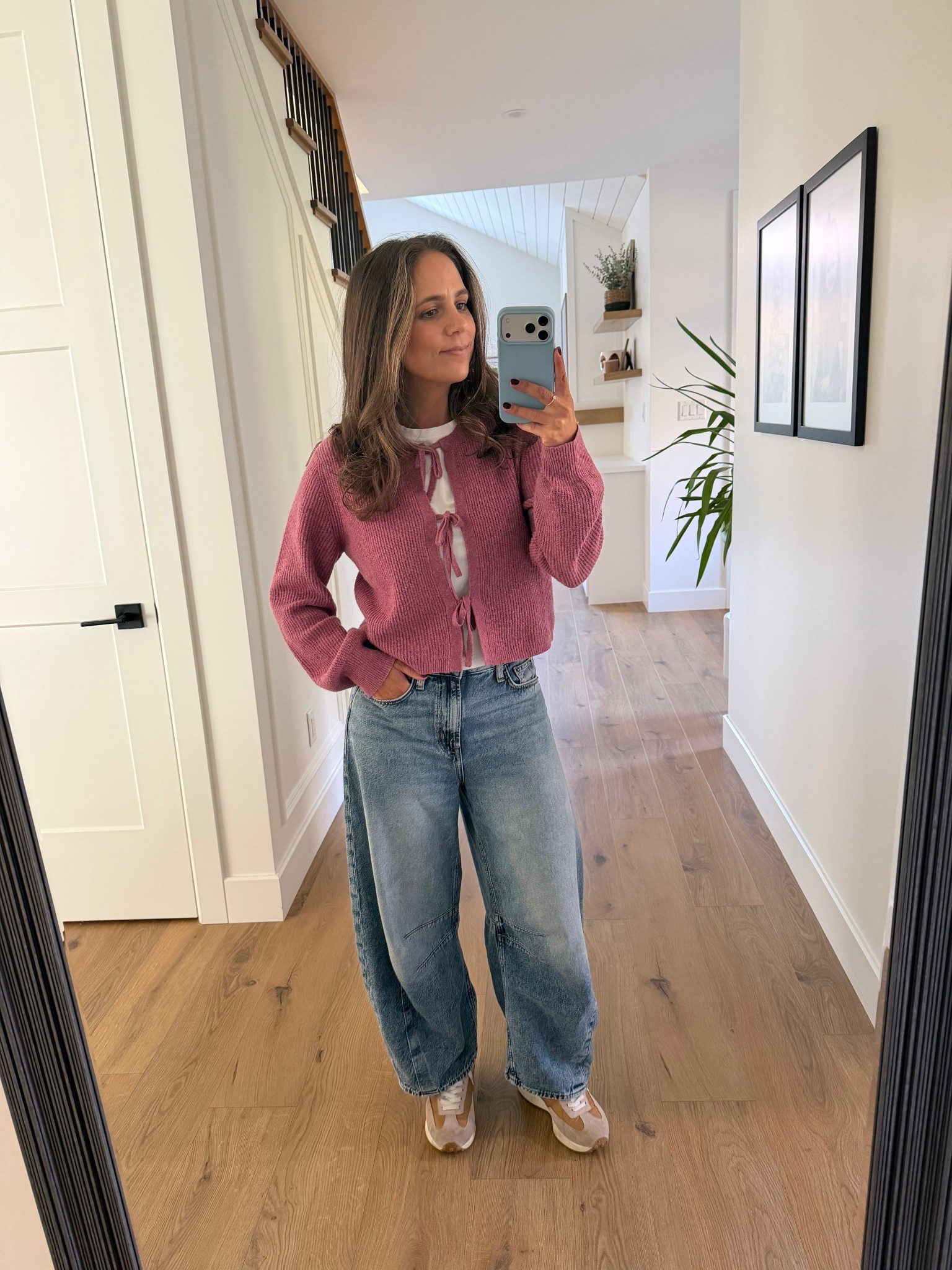 Fall cardi with ties, cardigan, barrel jeans, gap jeans, fall outfit ideas 

#LTKjeans #LTKcanada #LTKstyletip