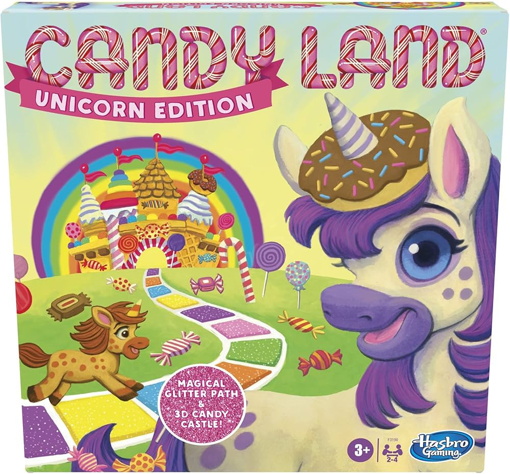 Hasbro Gaming Candy Land Unicorn Edition Toddler Games, Unicorn Toys, Perfect Kids Gifts, Board G... | Amazon (US)