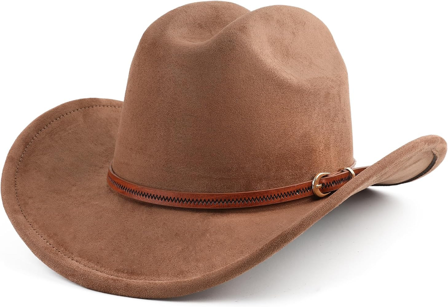 Cowboy Hat for Women and Men Wide Brim Western Cowgirl Hat | Amazon (US)
