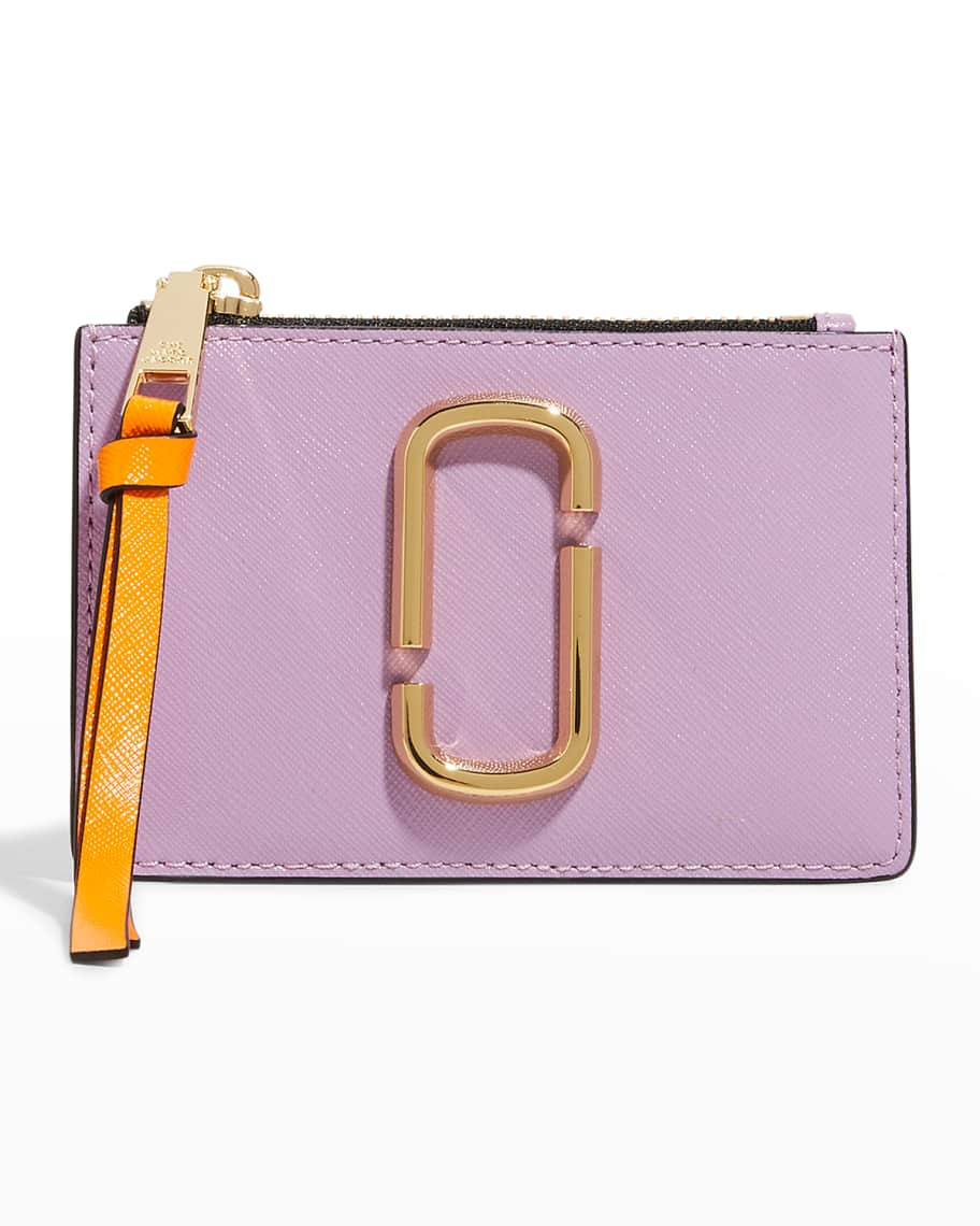 Marc Jacobs Colorblock Top Zip Card Case Wallet | Neiman Marcus