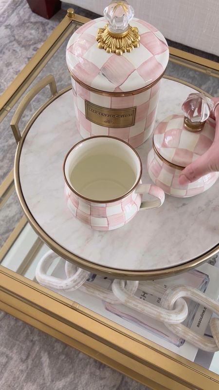 New Rosy Check MacKenzie-Childs unboxing! 😍 I am so in love with the new pink color!!! 

Kitchen finds, spring home decor, rosy check mug, small canister, sugar bowl, coffee bar, pink china, fancythingsblog 

#LTKhome #LTKstyletip #LTKVideo
