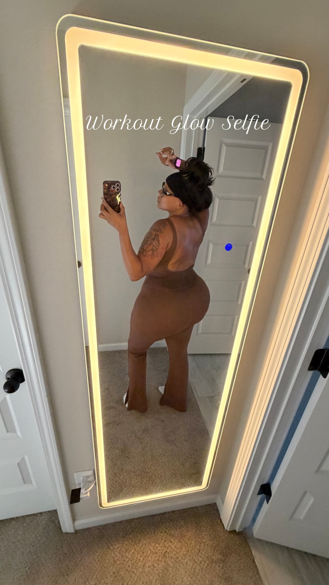 Wonderful workout and still managed to be cute and comfy 🤎 oh and everything is tagged! Even the mirror 🪞 

#LTKPlusSize #LTKActive #LTKfitnessgoals