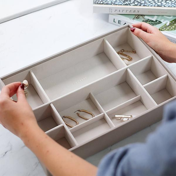 Stackers Taupe Supersize Jewelry Tray | The Container Store