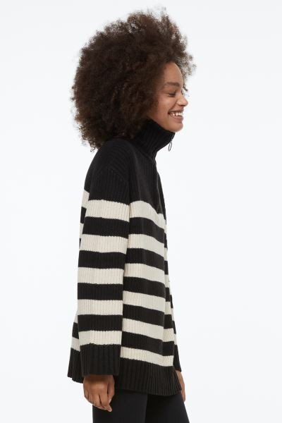 Rib-knit Half-zip Sweater | H&M (US + CA)