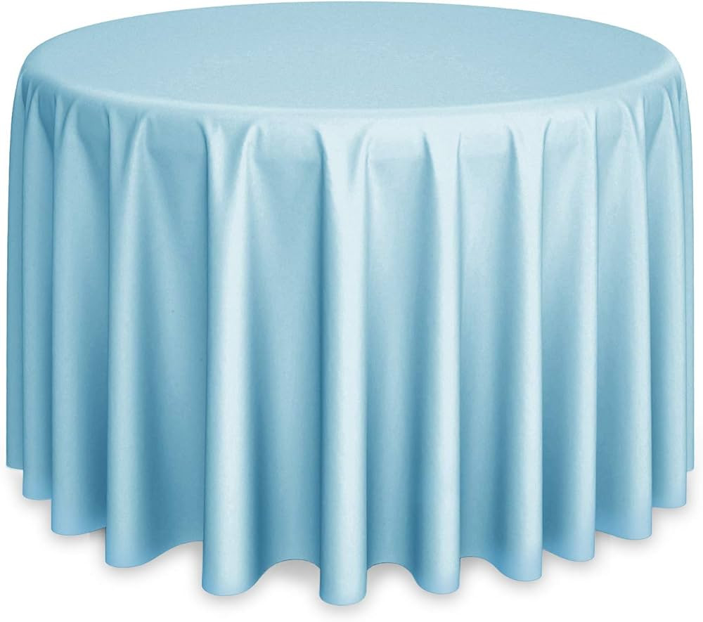 Lann's Linens - 120" Round Premium Tablecloth for Wedding/Banquet/Restaurant - Polyester Fabric T... | Amazon (US)