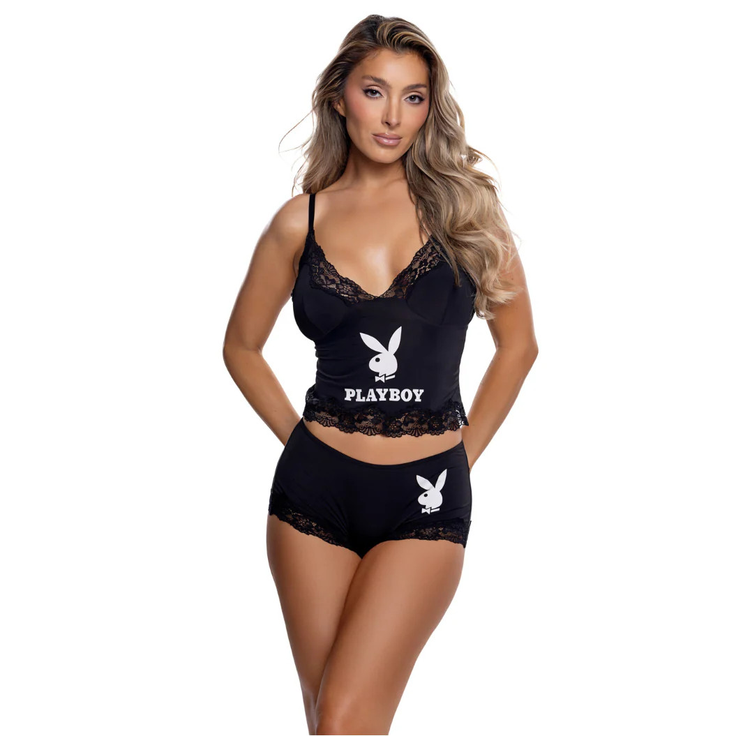 Playboy Cheeky Bunny 2-Piece Lounge Cami Set | Playboy