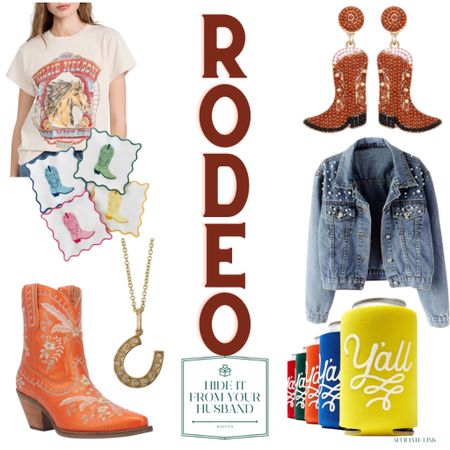 Let’s Rodeo 💫 For those of you not from Houston, Cookoff and HLSR is a BIG DEAL and it’s right around the corner. Linking items to get me in the mood for outfit planning… the Pearl denim jacket, boots, and horseshoe charm necklace are personal faves (I get compliments on the jacket every time I wear it!)

#LTKstyletip #LTKFind