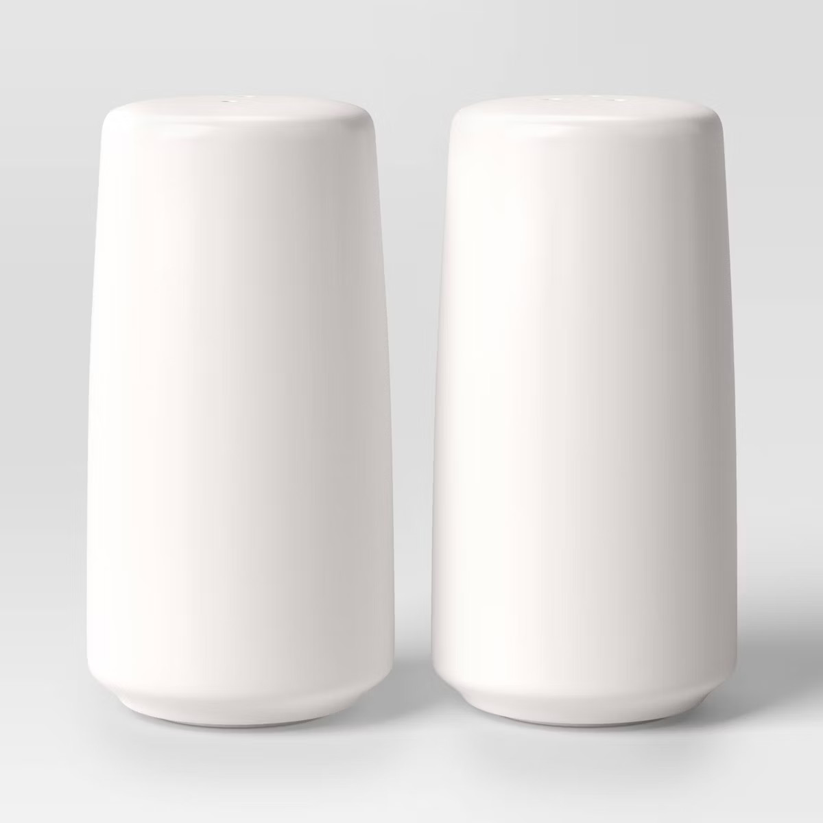 2pc Stoneware Salt and Pepper Shaker White - Threshold™: Hand Wash, 3.5" Height, 1.75" Width, T... | Target
