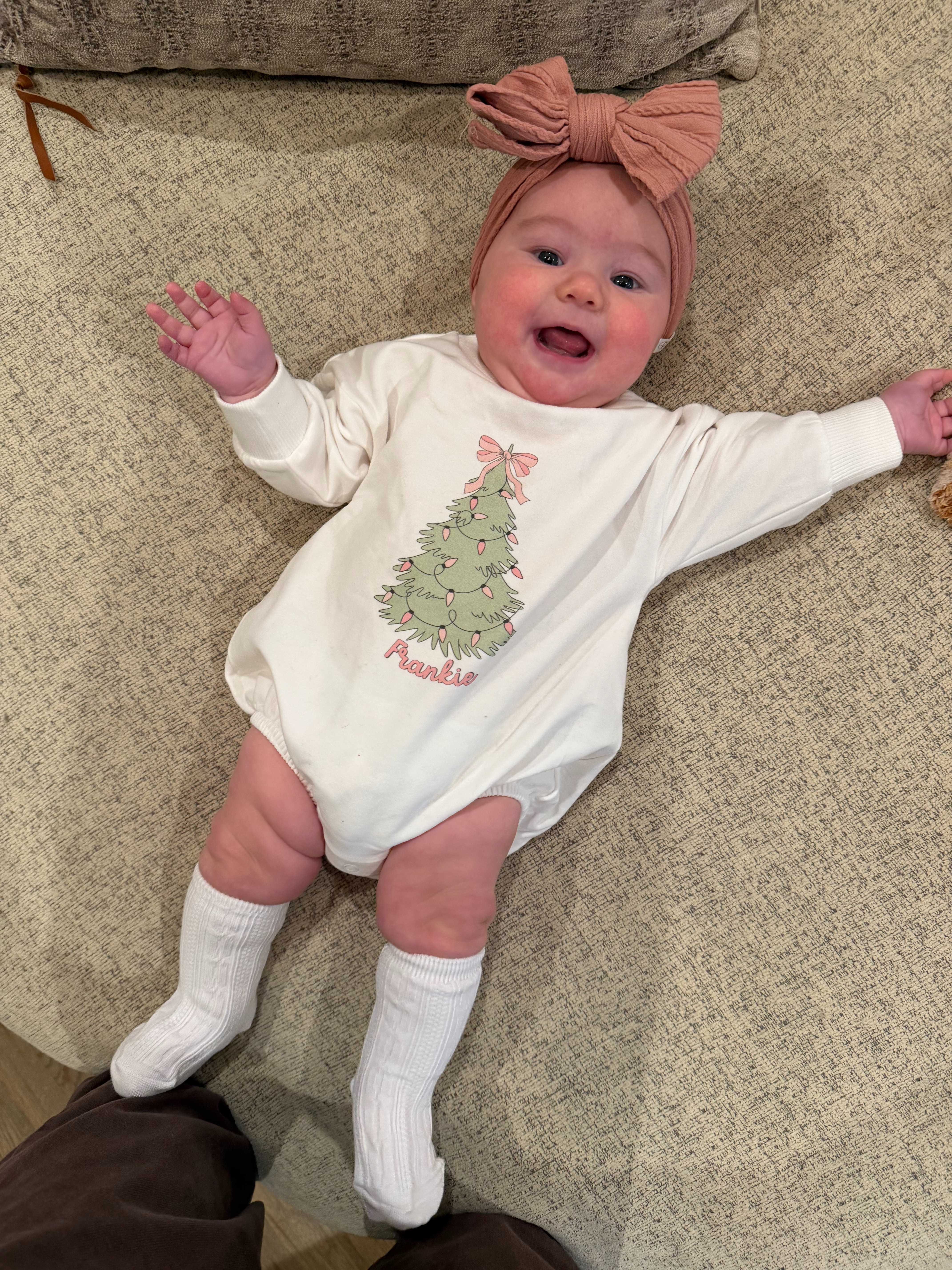 Personalized baby girl holiday outfit! 

 #LTKHoliday #LTKFindsUnder100 #LTKBaby
