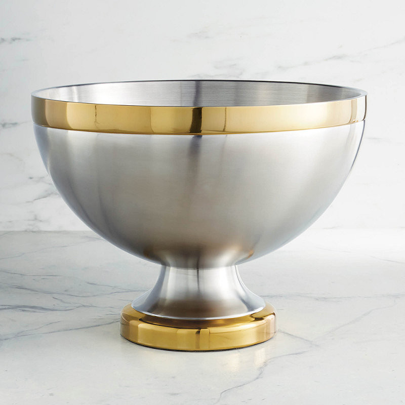Optima Champagne Bucket - Mixed Metal - Frontgate | Frontgate
