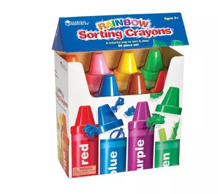 Rainbow Sorting Crayons by Learning Resources - QVC.com | QVC