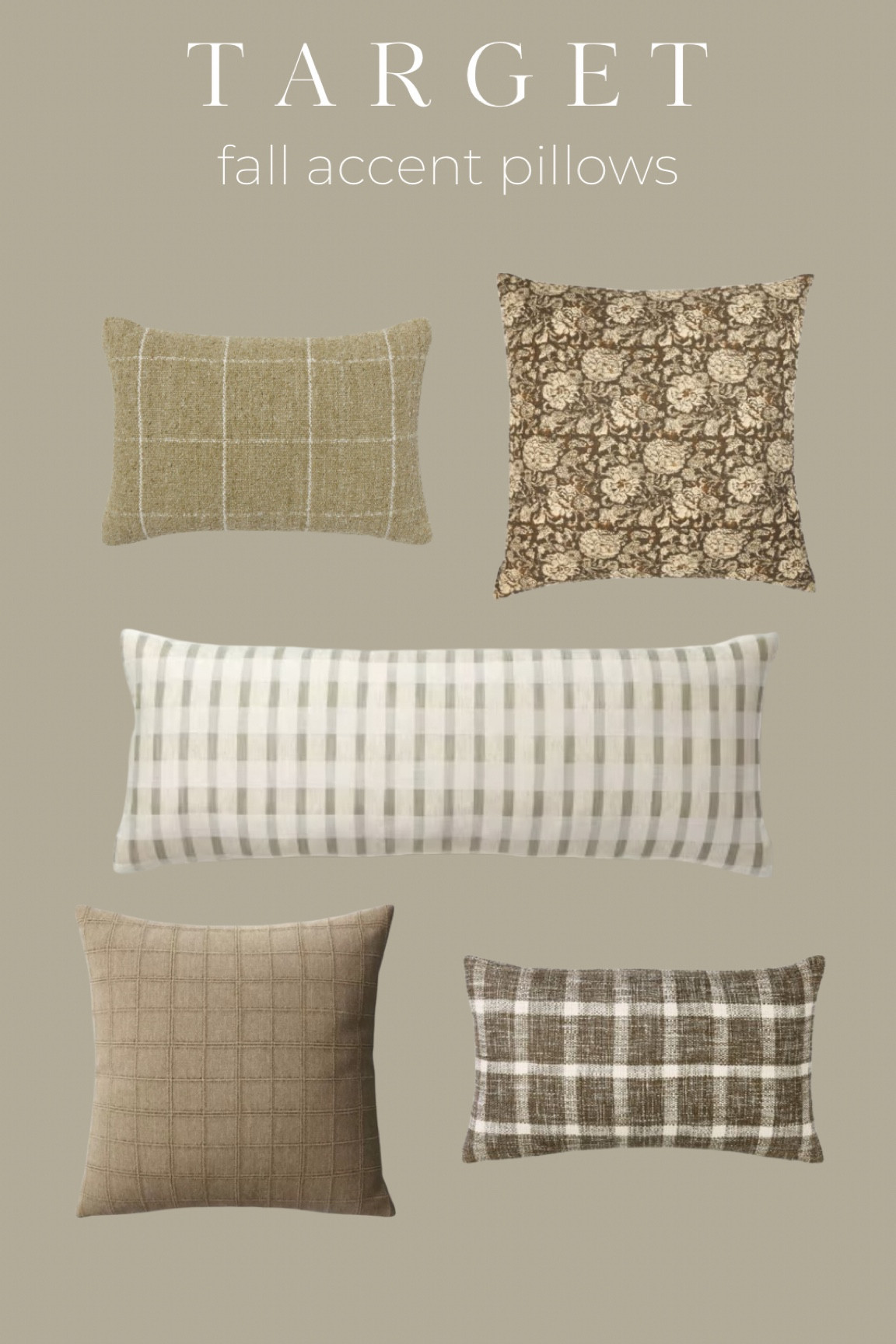 Fall accent pillows from target! Loving the greens this year.!

#LTKHome