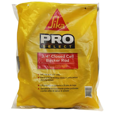 Sika 0.75-in x 20-ft Closed Cell Backer Rod, Gray | Lowe's