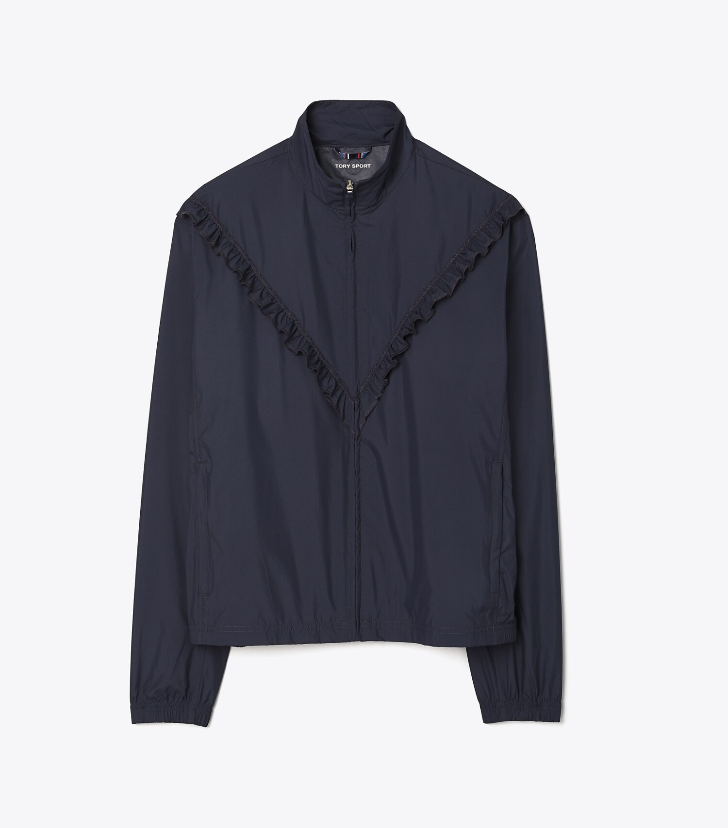 Ruffle Windbreaker: Women's Designer Jackets | Tory Sport | Tory Burch (US)