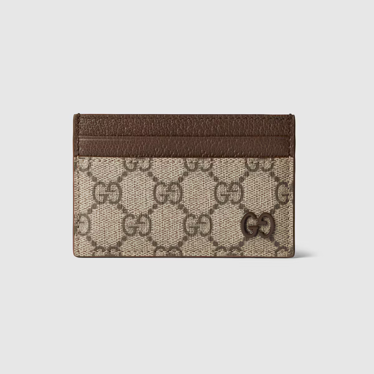 Gucci - Brown trim GG card case | Gucci (US)
